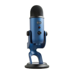 Mdeium size microphone on a rotating stand.