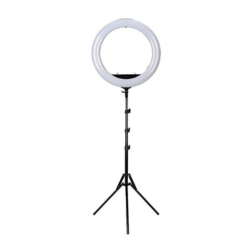 Circle light on an adjustable stand